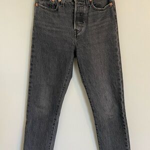 Levi's Wedgie Straight Gray Denim Jeans